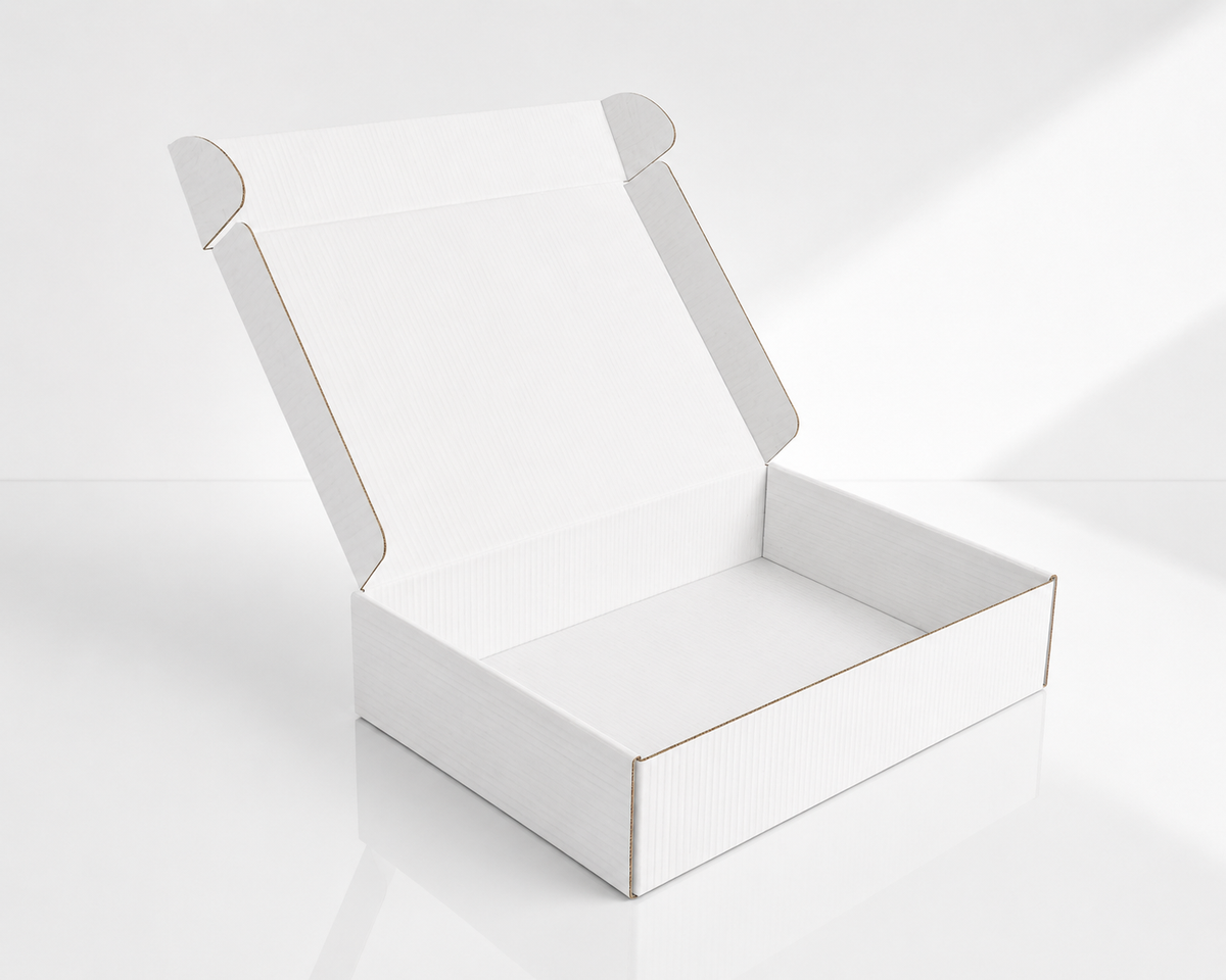 FEFCO 0427 Cukrárska prepravka 3 vrstvová Biela 340x210x75mm