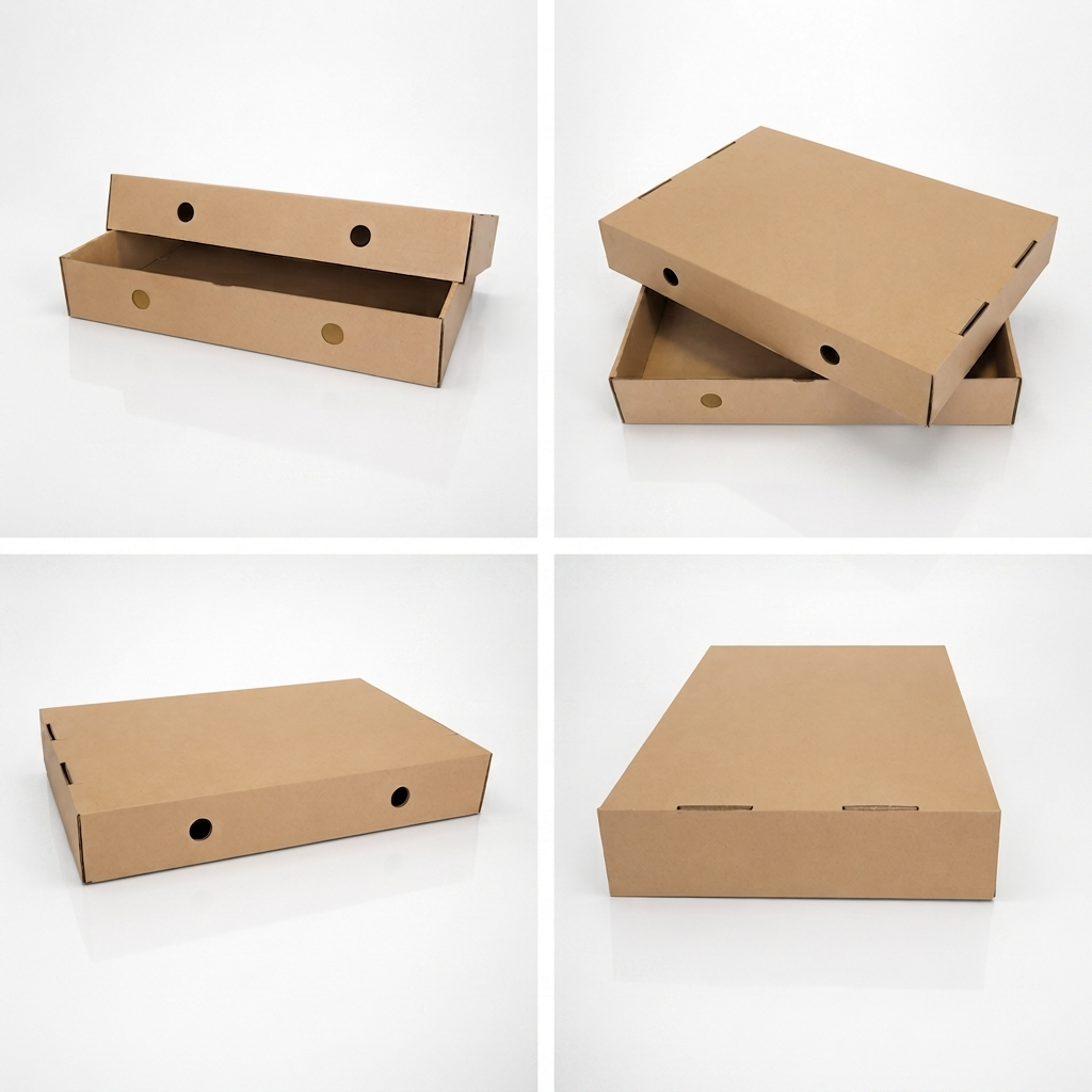 FEFCO 0423 Cukrárska prepravka 3 vrstvová Hnedá 550x370x90mm