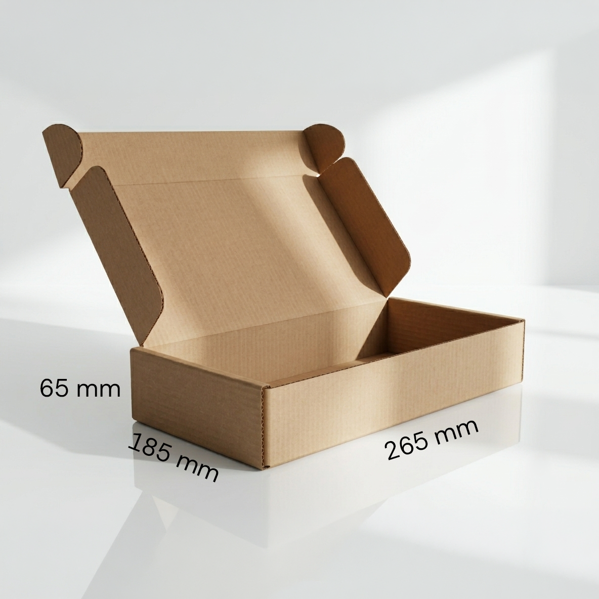 FEFCO 0427 Poštová krabica 3 vrstvová Hnedá 265x185x65mm