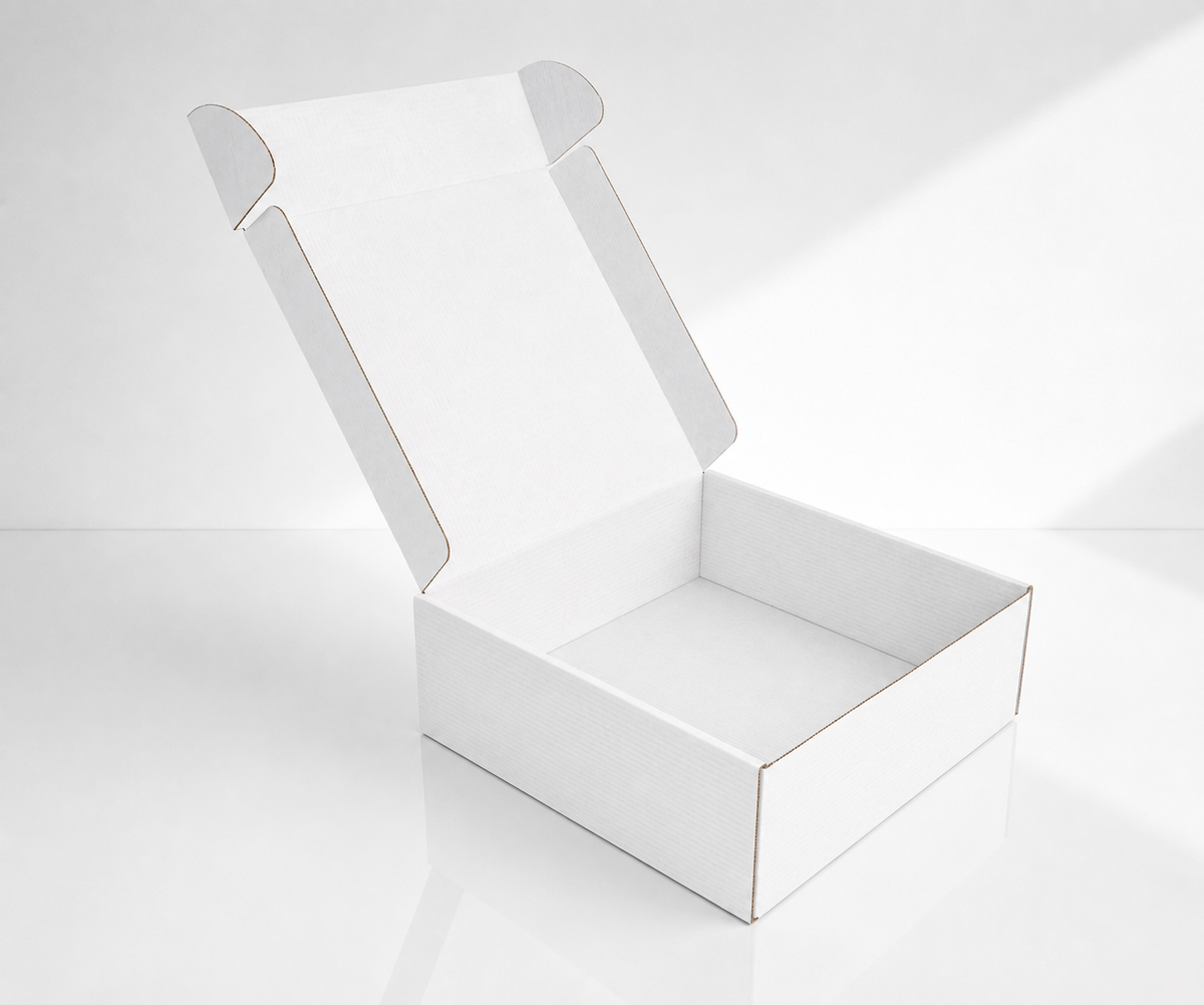 FEFCO 0427 Cukrárska prepravka 3 vrstvová Biela 400x400x120mm