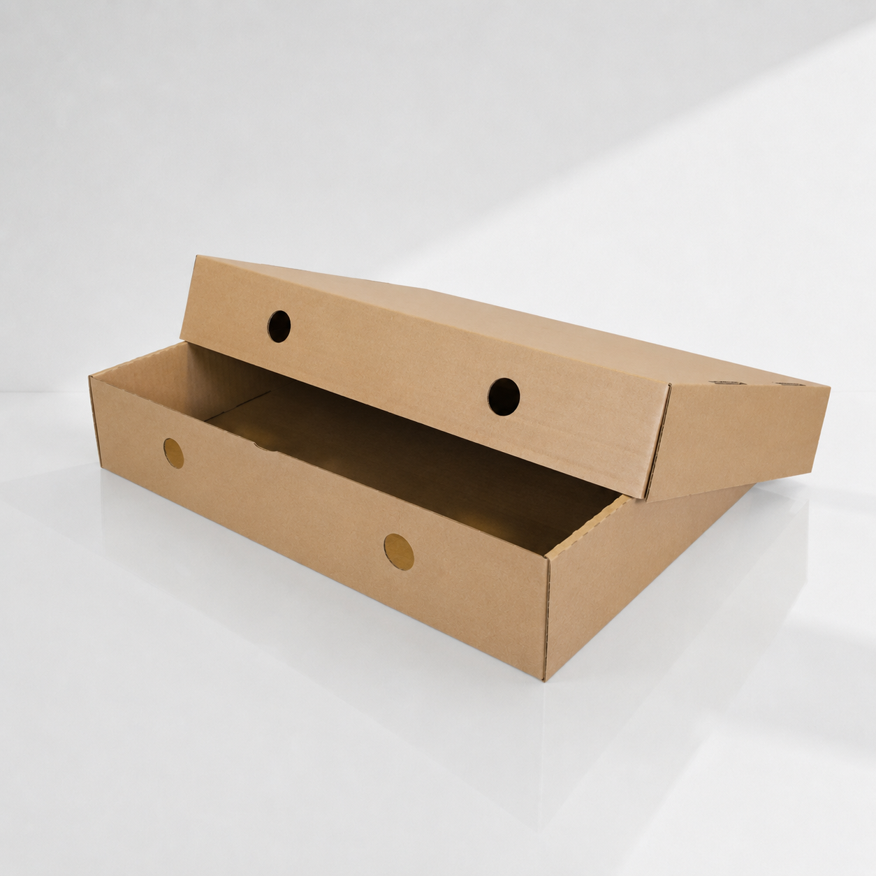 FEFCO 0423 Cukrárska prepravka 3 vrstvová Hnedá 550x370x90mm